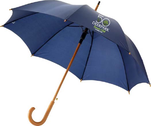 Navy Premium Umbrella with Jubilee Logo - Deerpark Tennis Club