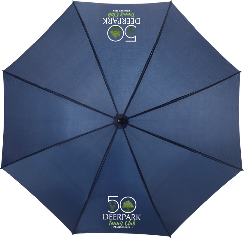 Navy Premium Golf Umbrella with Jubilee Logo - Deerpark Tennis Club