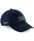 Navy Premium Tennis Cap with Dual Embroidery - Jubilee Logo - Deerpark Tennis Club