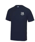 Adult Club T-Shirt JC001 - Navy with Jubilee Logo - Deerpark Tennis Club