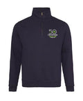 Quarter Zip Sweatshirt JH046 - Navy with Jubilee Logo - Deerpark Tennis Club