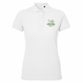 Ladies Premium Pique Polo Shirt AQ025 - White with Jubilee Logo - Deerpark Tennis Club